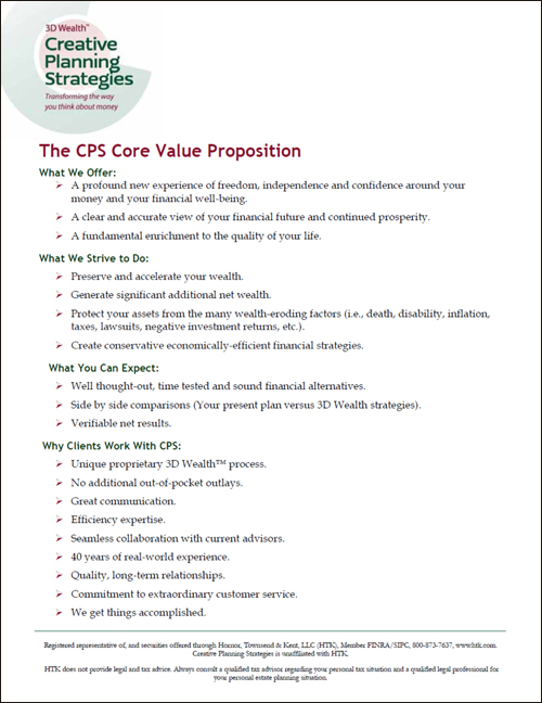 The CPS Core Value PropositionSm
